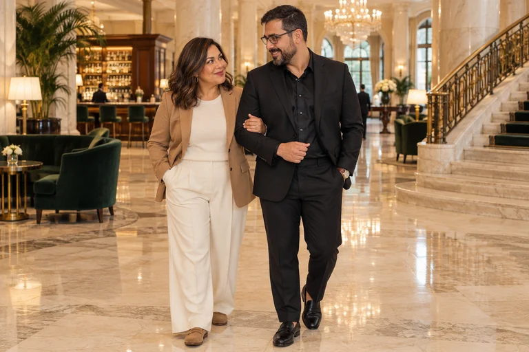 Die Grand Lobby – Fotoshooting Luxushotel