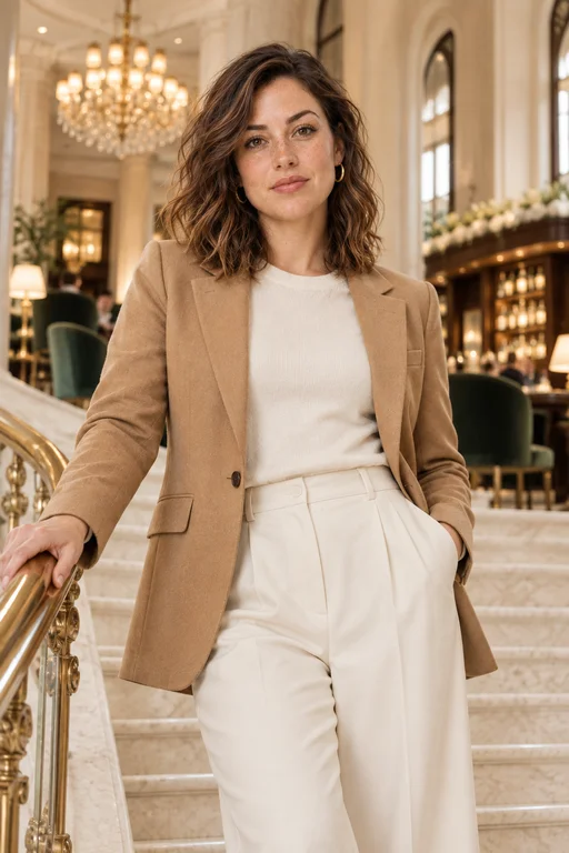 Oben an der Treppe – Fotoshooting Luxushotel