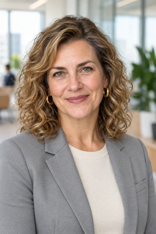 Laura in the Modern Office photoshoot