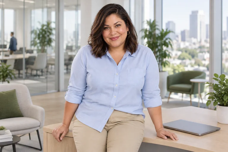Desk Lean – Modern Office photoshoot