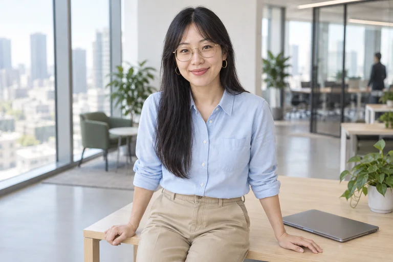 Desk Lean – Modern Office photoshoot
