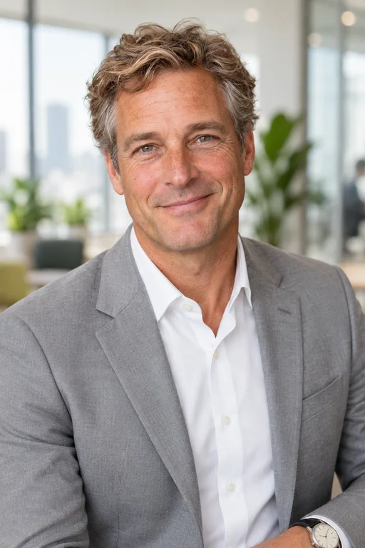 Michael im Fotoshooting Modernes Büro