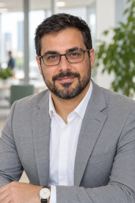 Rafael im Fotoshooting Modernes Büro