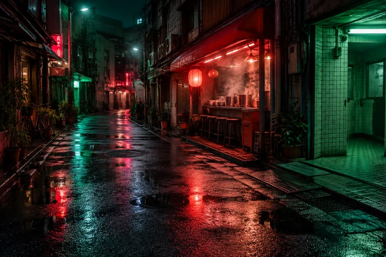 Neon Noir photoshoot