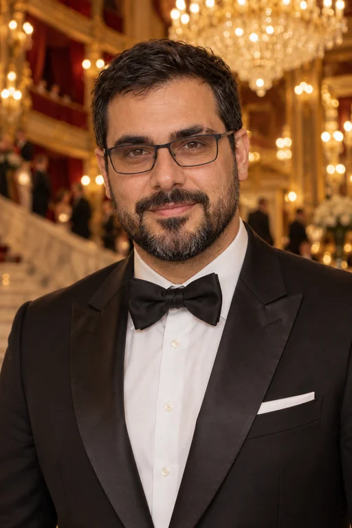Rafael in the Opera Gala photoshoot