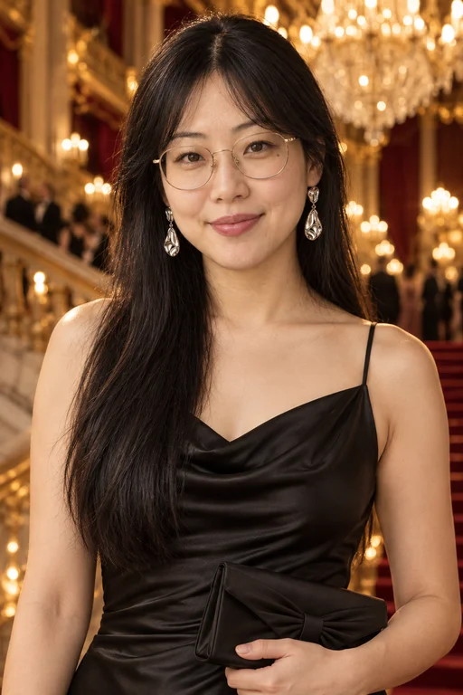 Hana in the Opera Gala photoshoot