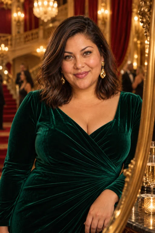 Gold Mirror – Opera Gala photoshoot