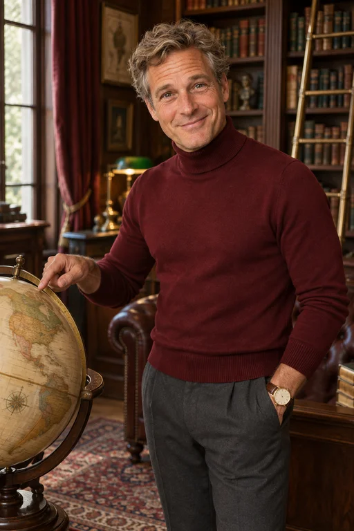 Over the Globe – Private Library photoshoot