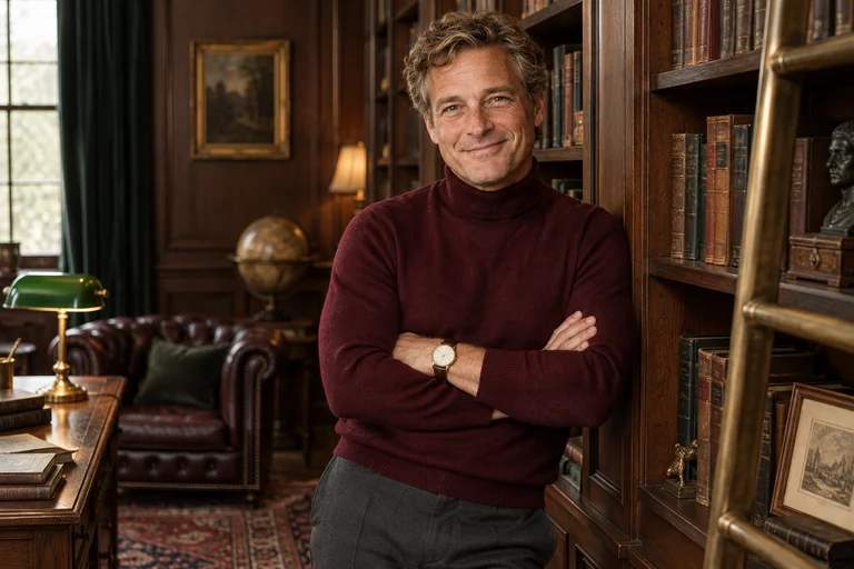 Shelf Lean – Private Library photoshoot