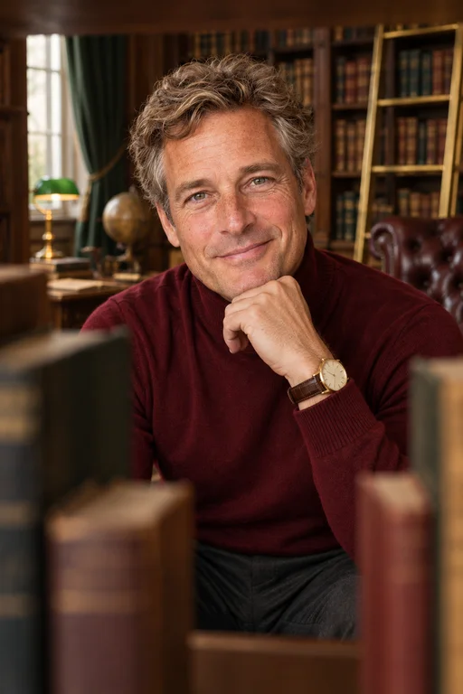 Through the Books – Private Library photoshoot