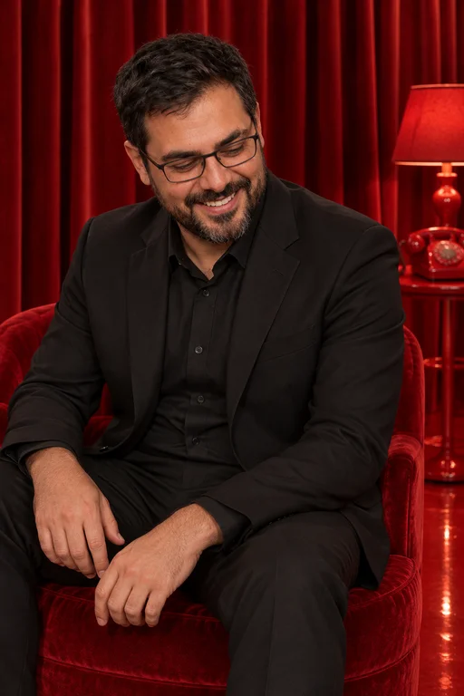 Laugh in Red – Red Room photoshoot