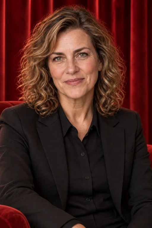 Laura im Fotoshooting Red Room