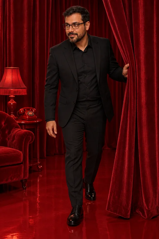 Through the Curtain – Red Room photoshoot
