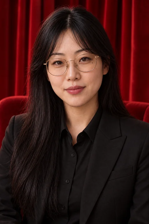 Hana in the Red Room photoshoot