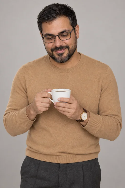 Coffee Between Takes – Studio Headshot photoshoot
