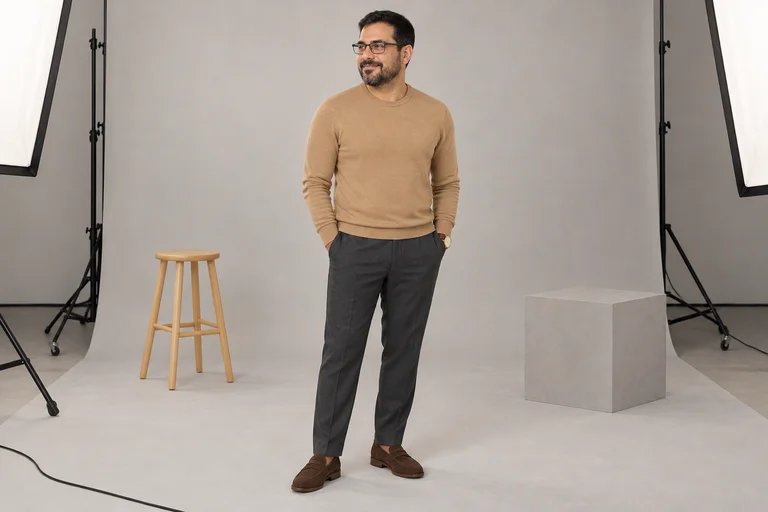 Hinter den Kulissen – Fotoshooting Studio-Porträt