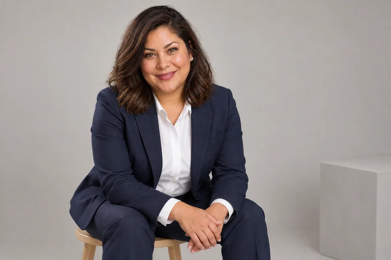 Seated Lean-In – Studio Headshot photoshoot