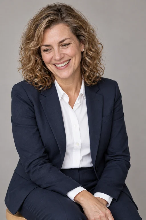 Ungestelltes Lachen – Fotoshooting Studio-Porträt