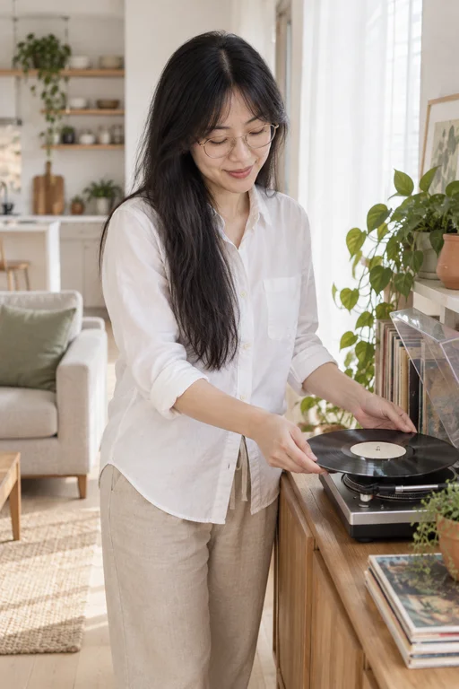 Dropping the Needle – Sunday Apartment photoshoot
