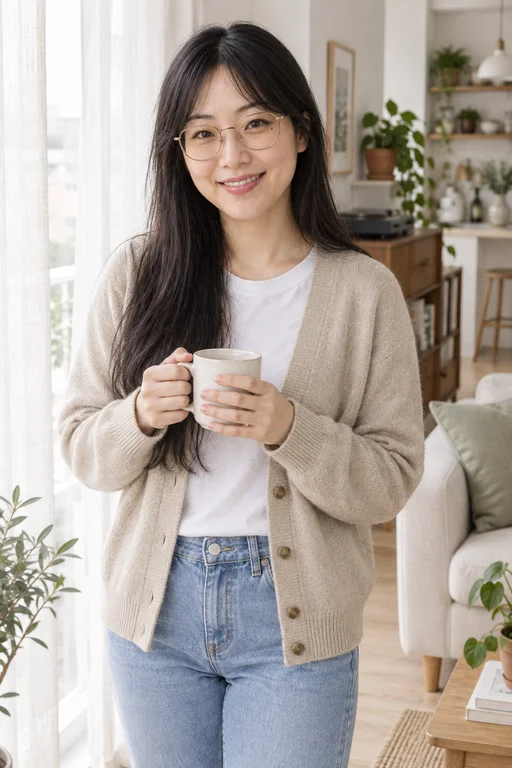 Morgens am Fenster – Fotoshooting Sonntag zu Hause