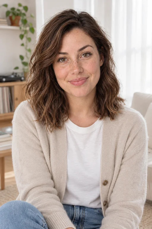 Sophie in the Sunday Apartment photoshoot