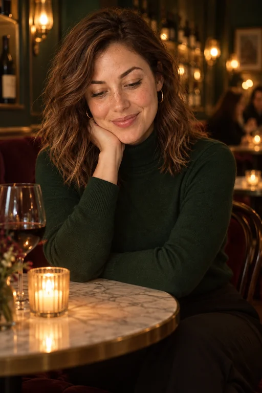 Candle Gaze – Wine Bar Evening photoshoot