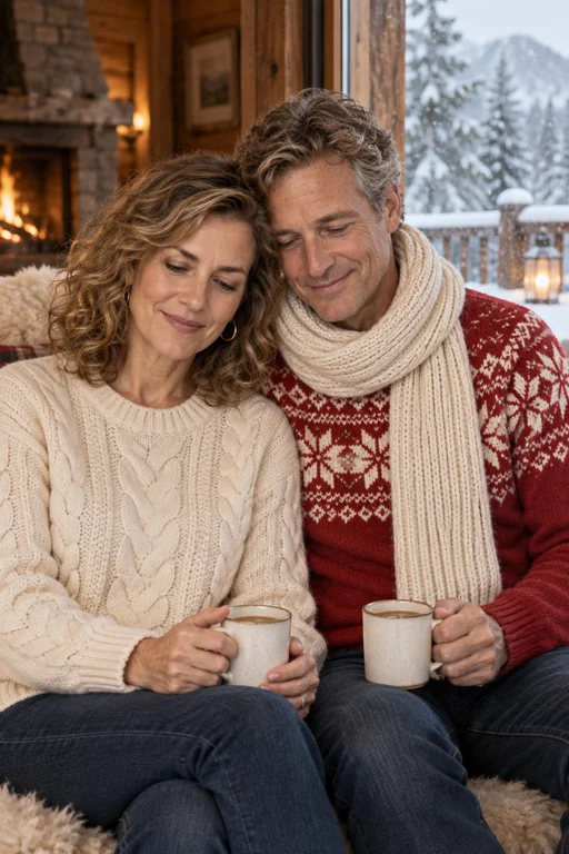 By the Window – Winter Chalet photoshoot