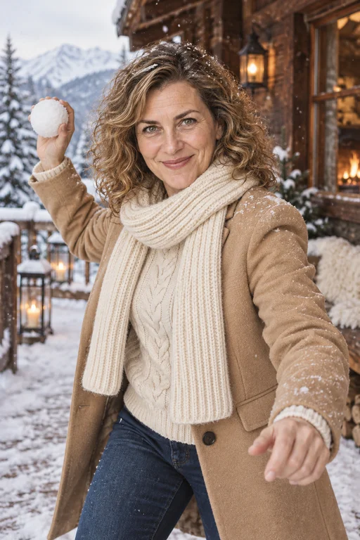 Snowball – Winter Chalet photoshoot