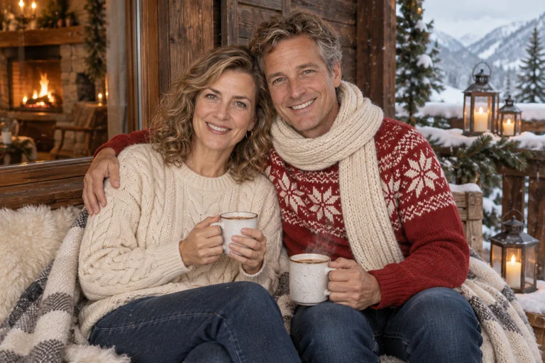 Under the Blanket – Winter Chalet photoshoot