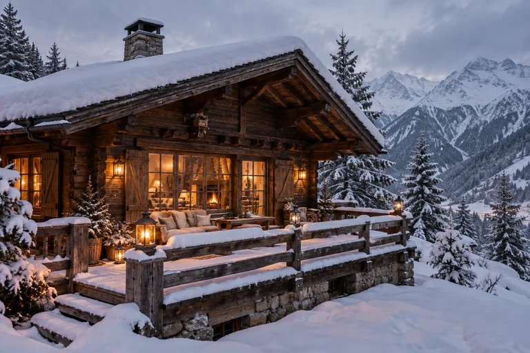 Winter Chalet photoshoot