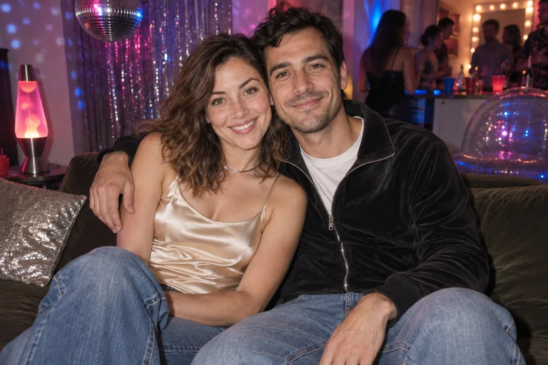 Couch for Two – Y2K Party photoshoot