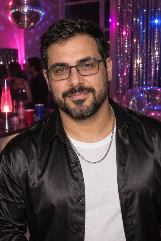 Rafael im Fotoshooting Y2K Party