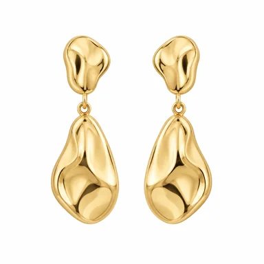 Drop earrings · Gold