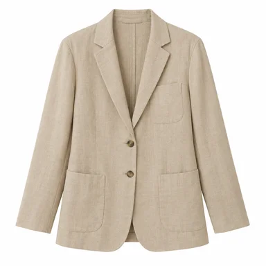 Linen blazer · Sand