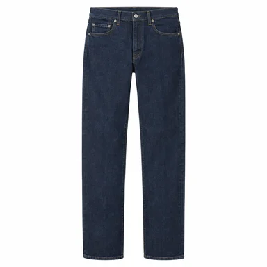 Straight jeans · Dark wash