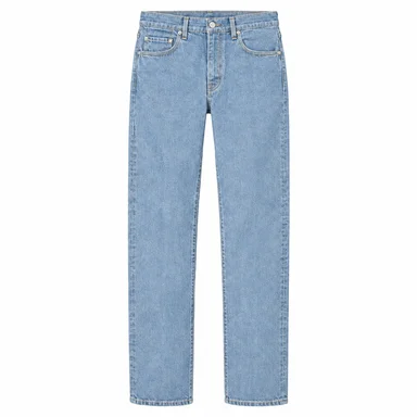 Straight jeans · Light wash