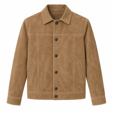 Suede jacket · Tan