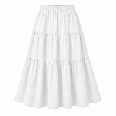 Midi skirt · White