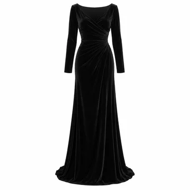 Velvet gown · Black